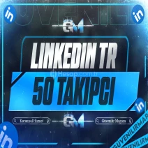 LinkedIn Türk Takipçi 50 - Garantili