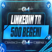 LinkedIn Türk Beğeni 500 - Garantili