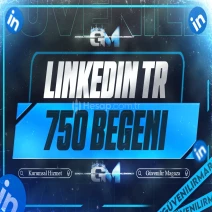 LinkedIn Türk Beğeni 750 - Garantili