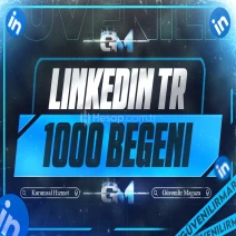 LinkedIn Türk Beğeni 1000 - Garantili