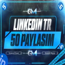 LinkedIn Türk Paylaşım 50 - Garantili