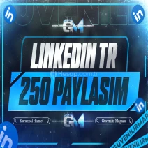 LinkedIn Türk Paylaşım 250 - Garantili