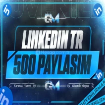 LinkedIn Türk Paylaşım 500 - Garantili