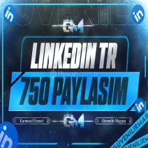 LinkedIn Türk Paylaşım 750 - Garantili