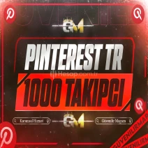 Pinterest Türk Takipçi 1000 - Garantili