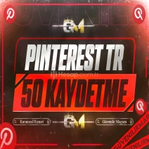 Pinterest Türk Kaydetme 50 - Garantili