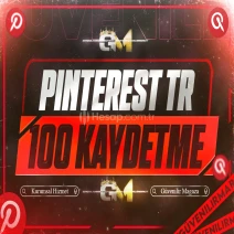 Pinterest Türk Kaydetme 100 - Garantili