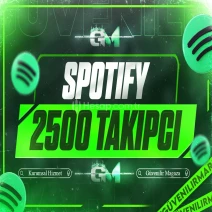 Spotify Takipçi 2500 - Garantili