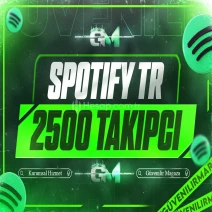 Spotify Türk Takipçi 2500 - Garantili