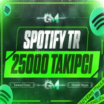 Spotify Türk Takipçi 25000 - Garantili