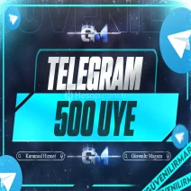 Telegram Üye 500 - Hızlıca Garantili