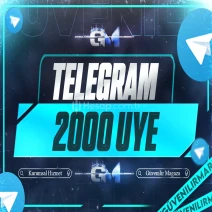 Telegram Üye 2000 - Hızlıca Garantili