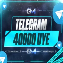 Telegram Üye 40000 - Garantili