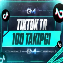 TikTok Türk Takipçi 100 - Garantili