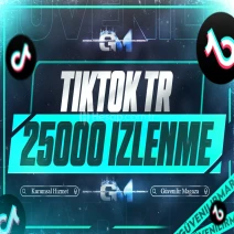 TikTok Türk İzlenme 25000 - Garantili