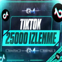 TikTok İzlenme 25000 - Garantili