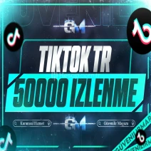 TikTok Türk İzlenme 50000 - Garantili