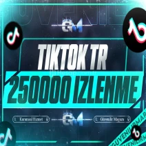 TikTok Türk İzlenme 250000 - Garantili