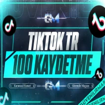 TikTok Türk Kaydetme 100 - Garantili