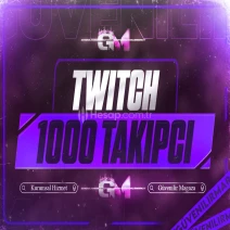 Twitch Takipçi 1000 - Garantili