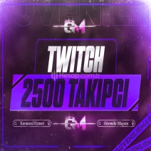 Twitch Takipçi 2500 - Garantili