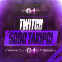 Twitch Takipçi 5000 - Garantili
