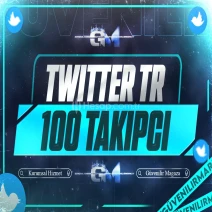 Twitter Türk Takipçi 100 - Garantili