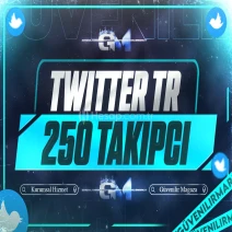 Twitter Türk Takipçi 250 - Garantili