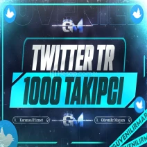 Twitter Türk Takipçi 1000 - Garantili