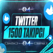 Twitter Takipçi 1500 - Garantili