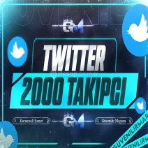 Twitter Takipçi 2000 - Garantili