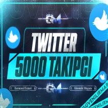 Twitter Takipçi 5000 - Garantili