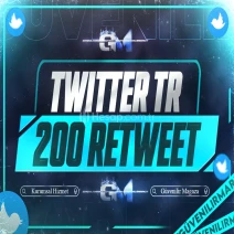 Twitter Türk Repost 200 - Garantili