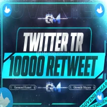 Twitter Türk Repost 10000 - Garantili