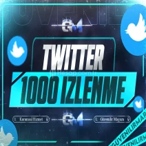 Twitter İzlenme 1000 - Garantili
