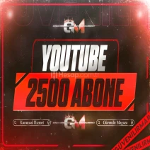 YouTube Abone 2500 - Garantili
