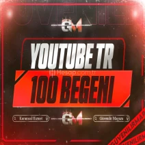 YouTube Türk Beğeni 100 - Garantili