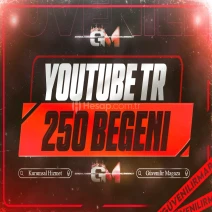 YouTube Türk Beğeni 250 - Garantili