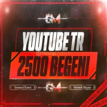 YouTube Türk Beğeni 2500 - Garantili