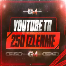 YouTube Türk İzlenme 250 - Garantili
