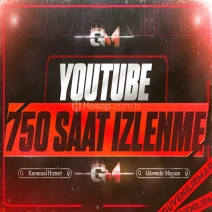 YouTube İzlenme Saati 750 - Garantili