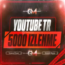 YouTube Türk İzlenme 5000 - Garantili