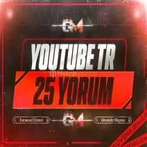 YouTube Türk Yorum 25 - Garantili