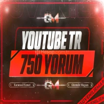 YouTube Türk Yorum 750 - Garantili