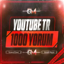 YouTube Türk Yorum 1000 - Garantili