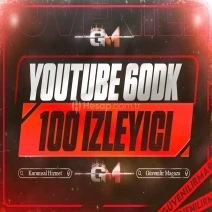 YouTube İzleyici 100 60 dakika - Garantili