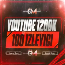 YouTube İzleyici 100 120 dakika - Garantili