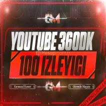 YouTube İzleyici 100 360 dakika - Garantili