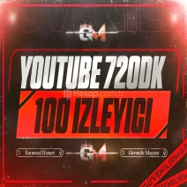 YouTube İzleyici 100 720 dakika - Garantili