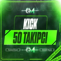 Kick Takipçi 50 - Hızlıca Garantili
